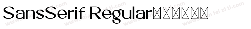 SansSerif Regular字体转换